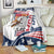 Custom USA Rugby Sevens Blanket Go Eagles Flag Style