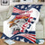 Custom USA Rugby Sevens Blanket Go Eagles Flag Style