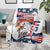 Custom USA Rugby Sevens Blanket Go Eagles Flag Style