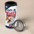 Custom USA Rugby Sevens 4 in 1 Can Cooler Tumbler Go Eagles Flag Style - Wonder Print Shop