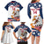 Custom USA Rugby Sevens Family Matching Long Sleeve Bodycon Dress and Hawaiian Shirt Go Eagles Flag Style - Wonder Print Shop