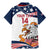 Custom USA Rugby Sevens Family Matching Mermaid Dress and Hawaiian Shirt Go Eagles Flag Style - Wonder Print Shop