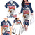 Custom USA Rugby Sevens Family Matching Off The Shoulder Long Sleeve Dress and Hawaiian Shirt Go Eagles Flag Style - Wonder Print Shop