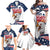 Custom USA Rugby Sevens Family Matching Off Shoulder Maxi Dress and Hawaiian Shirt Go Eagles Flag Style - Wonder Print Shop