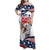 Custom USA Rugby Sevens Family Matching Off Shoulder Maxi Dress and Hawaiian Shirt Go Eagles Flag Style - Wonder Print Shop