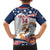 Custom USA Rugby Sevens Family Matching Puletasi and Hawaiian Shirt Go Eagles Flag Style - Wonder Print Shop