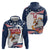 Custom USA Rugby Sevens Hoodie Go Eagles Flag Style - Wonder Print Shop