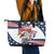 Custom USA Rugby Sevens Leather Tote Bag Go Eagles Flag Style