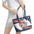 Custom USA Rugby Sevens Leather Tote Bag Go Eagles Flag Style