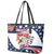 Custom USA Rugby Sevens Leather Tote Bag Go Eagles Flag Style