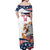 Custom USA Rugby Sevens Off Shoulder Maxi Dress Go Eagles Flag Style - Wonder Print Shop