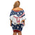 Custom USA Rugby Sevens Off Shoulder Short Dress Go Eagles Flag Style - Wonder Print Shop