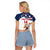 Custom USA Rugby Sevens Raglan Cropped T Shirt Go Eagles Flag Style - Wonder Print Shop