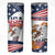 Custom USA Rugby Sevens Skinny Tumbler Go Eagles Flag Style