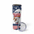 Custom USA Rugby Sevens Skinny Tumbler Go Eagles Flag Style