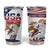 Custom USA Rugby Sevens Tumbler Cup Go Eagles Flag Style