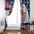 Custom USA Rugby Sevens Window Curtain Go Eagles Flag Style