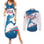 Custom USA Basketball Couples Matching Summer Maxi Dress and Long Sleeve Button Shirt 2024 Go Dream Team Curve Style - Wonder Print Shop