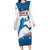 Custom USA Basketball Long Sleeve Bodycon Dress 2024 Go Dream Team Curve Style - Wonder Print Shop