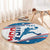 Custom USA Basketball Round Carpet 2024 Go Dream Team Curve Style