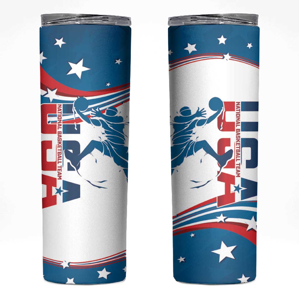 USA Basketball Skinny Tumbler 2024 Go Dream Team Curve Style