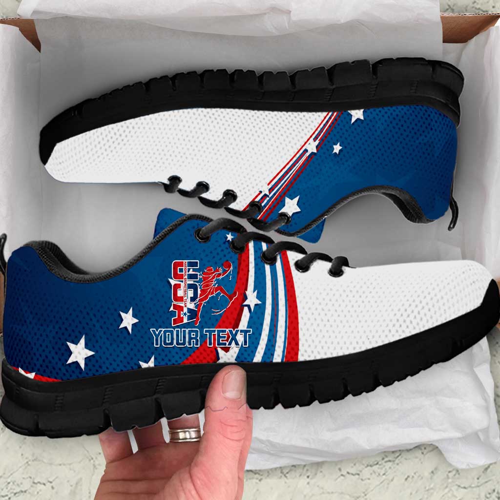 Personalized USA Basketball Sneakers 2024 Go Dream Team Curve Style