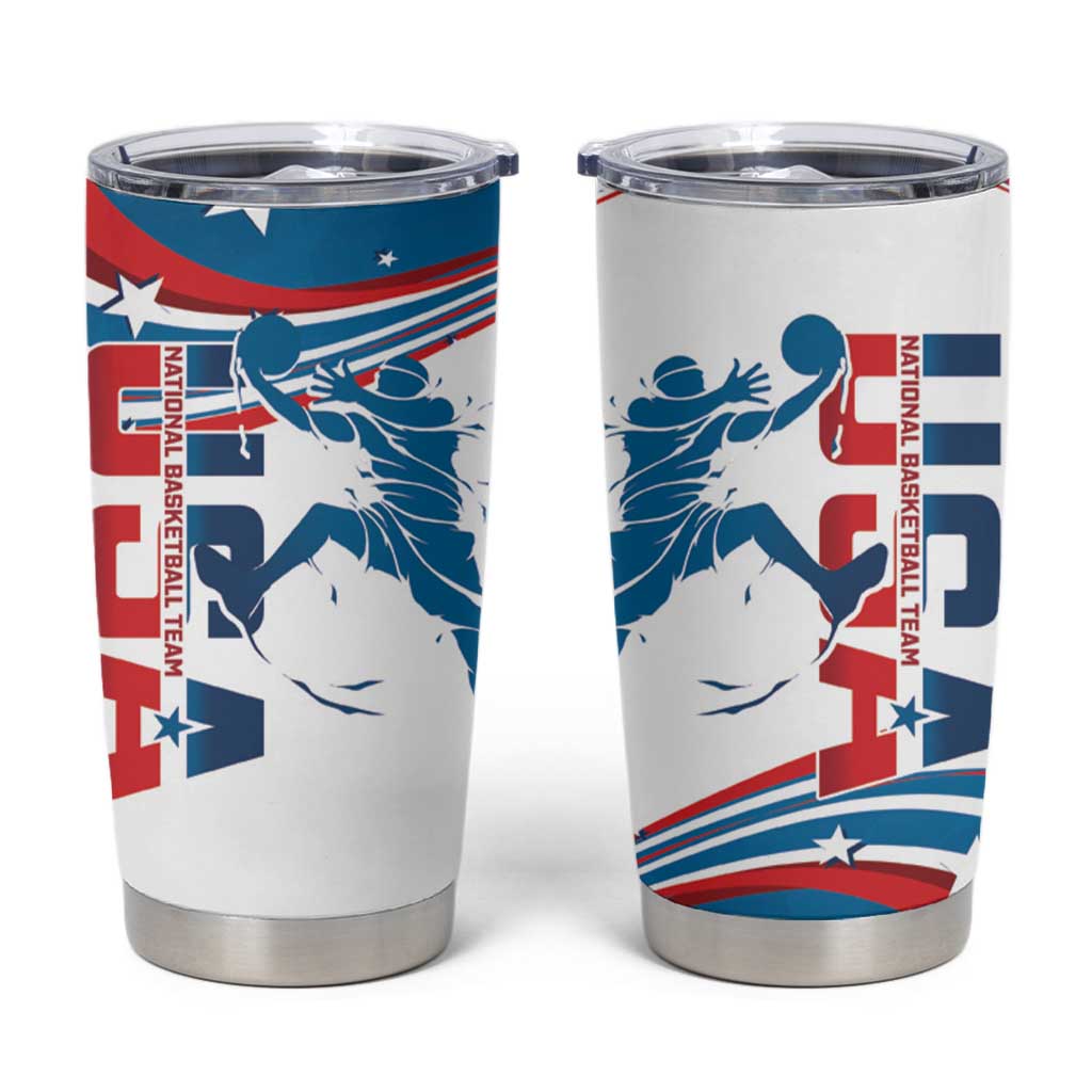 USA Basketball Tumbler Cup 2024 Go Dream Team Curve Style