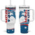 USA Basketball Tumbler With Handle 2024 Go Dream Team Curve Style