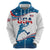 Custom USA Basketball Zip Hoodie 2024 Go Dream Team Curve Style