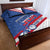 Personalized USA Cycling Quilt Bed Set United States Bike Racing Lover