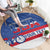 Personalized USA Cycling Round Carpet United States Bike Racing Lover