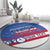 Personalized USA Cycling Round Carpet United States Bike Racing Lover