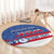 Personalized USA Cycling Round Carpet United States Bike Racing Lover