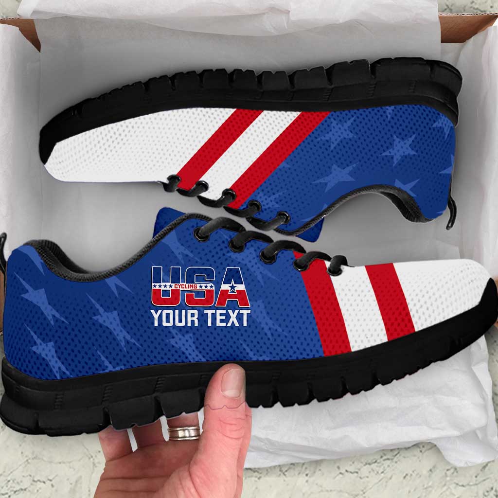 Personalized USA Cycling Sneakers United States Bike Racing Lover