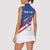 Personalized USA Cycling Women Sleeveless Polo Shirt United States Bike Racing Lover