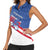 Personalized USA Cycling Women Sleeveless Polo Shirt United States Bike Racing Lover