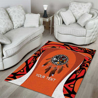 Personalized Orange Day Canada Area Rug Honouring The Children Haida Pattern - Wonder Print Shop