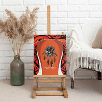 Personalized Orange Day Canada Canvas Wall Art Honouring The Children Haida Pattern - Wonder Print Shop