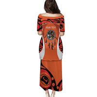 Personalized Orange Day Canada Puletasi Honouring The Children Haida Pattern - Wonder Print Shop