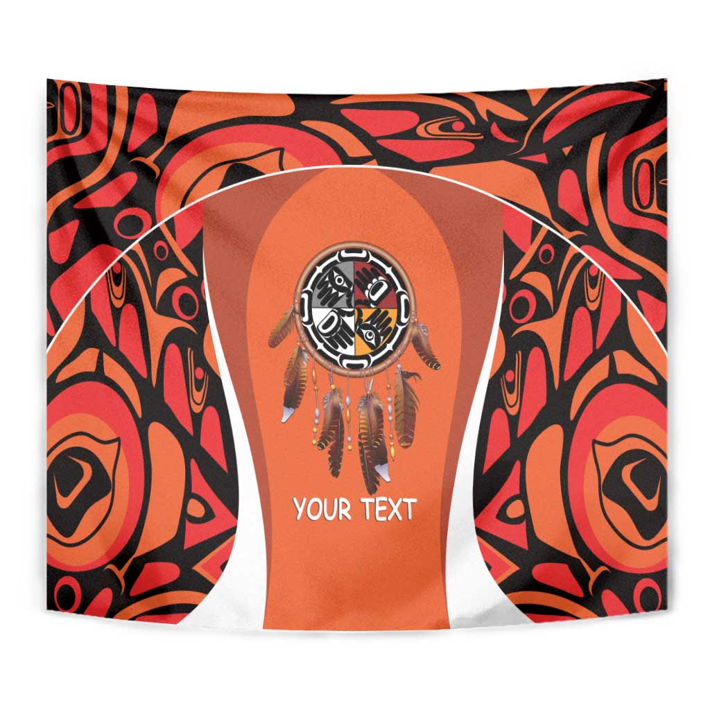 Personalized Orange Day Canada Tapestry Honouring The Children Haida Pattern - Wonder Print Shop