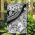 Polynesia Garden Flag Polynesian Tropical Flowers Black Pastel Vibes - Wonder Print Shop