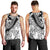 Polynesia Men Tank Top Polynesian Tropical Flowers Black Pastel Vibes - Wonder Print Shop