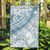 Polynesia Garden Flag Polynesian Tropical Flowers Blue Pastel Vibes - Wonder Print Shop