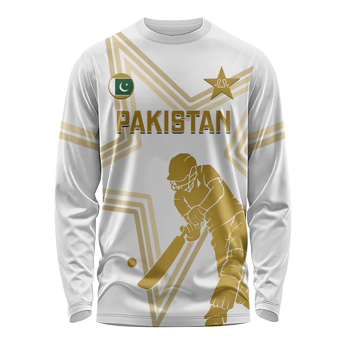 Custom Pakistan Cricket Long Sleeve Shirt 2023 Go Shaheens - Wonder Print Shop