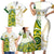 Australia And Pakistan Cricket Family Matching Short Sleeve Bodycon Dress and Hawaiian Shirt Boxing Day 2023 Test Aussie With Shaheens - Wonder Print Shop