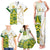 Australia And Pakistan Cricket Family Matching Tank Maxi Dress and Hawaiian Shirt Boxing Day 2023 Test Aussie With Shaheens - Wonder Print Shop