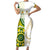 Australia And Pakistan Cricket Short Sleeve Bodycon Dress Boxing Day 2023 Test Aussie With Shaheens - Wonder Print Shop