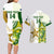 Custom Australia And Pakistan Cricket Couples Matching Long Sleeve Bodycon Dress and Hawaiian Shirt Boxing Day 2023 Test Aussie With Shaheens - Wonder Print Shop