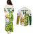 Custom Australia And Pakistan Cricket Couples Matching Puletasi Dress and Long Sleeve Button Shirts Boxing Day 2023 Test Aussie With Shaheens - Wonder Print Shop