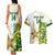 Custom Australia And Pakistan Cricket Couples Matching Tank Maxi Dress and Hawaiian Shirt Boxing Day 2023 Test Aussie With Shaheens - Wonder Print Shop